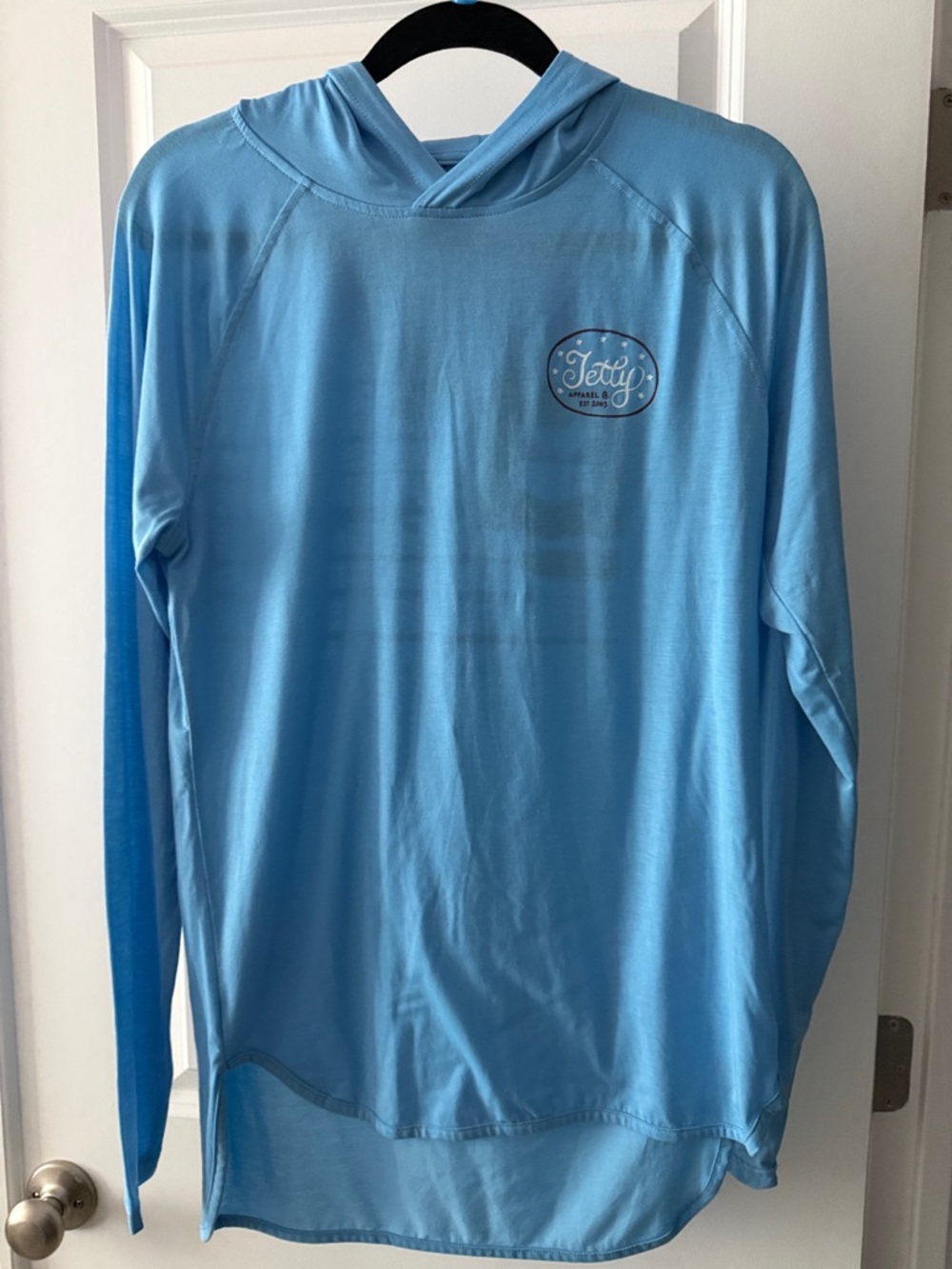 Jekyll & Hyde Light Blue Hooded Long-Sleeve Top
